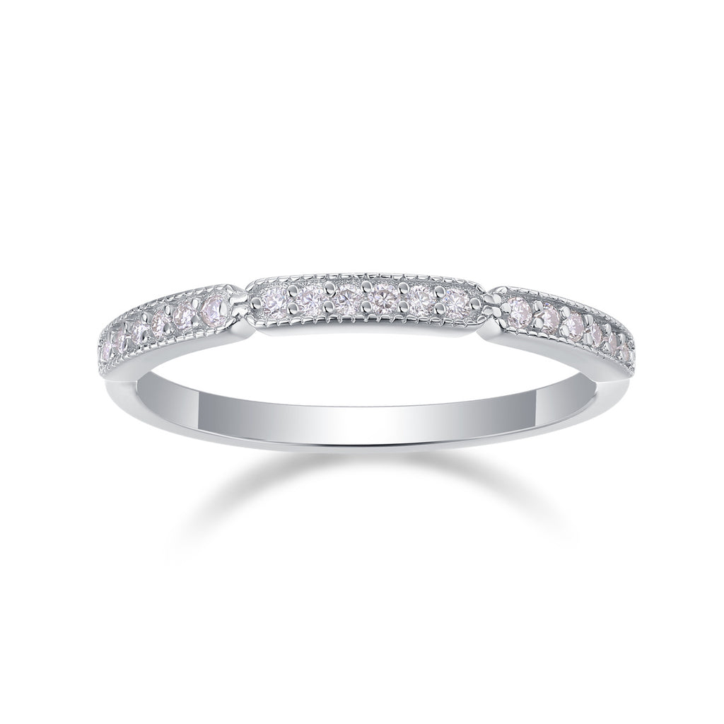 Youth - With Moissanite S925 Sterling Silver And Platinum-plated Diamond