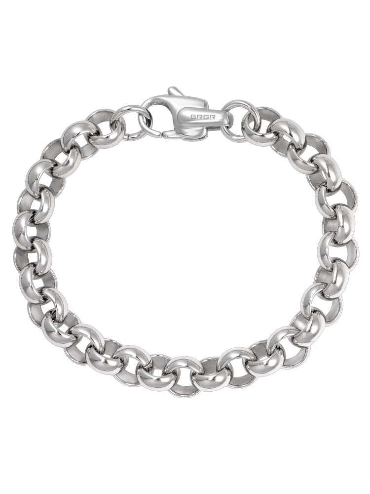 Lustre & co mens silver belcher