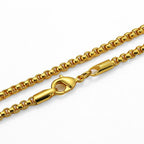 9ct gold filled gold bar pendant and chain