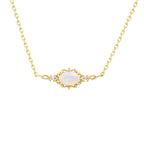 9k Gold filled Openwork Pattern Opal woman’s necklace