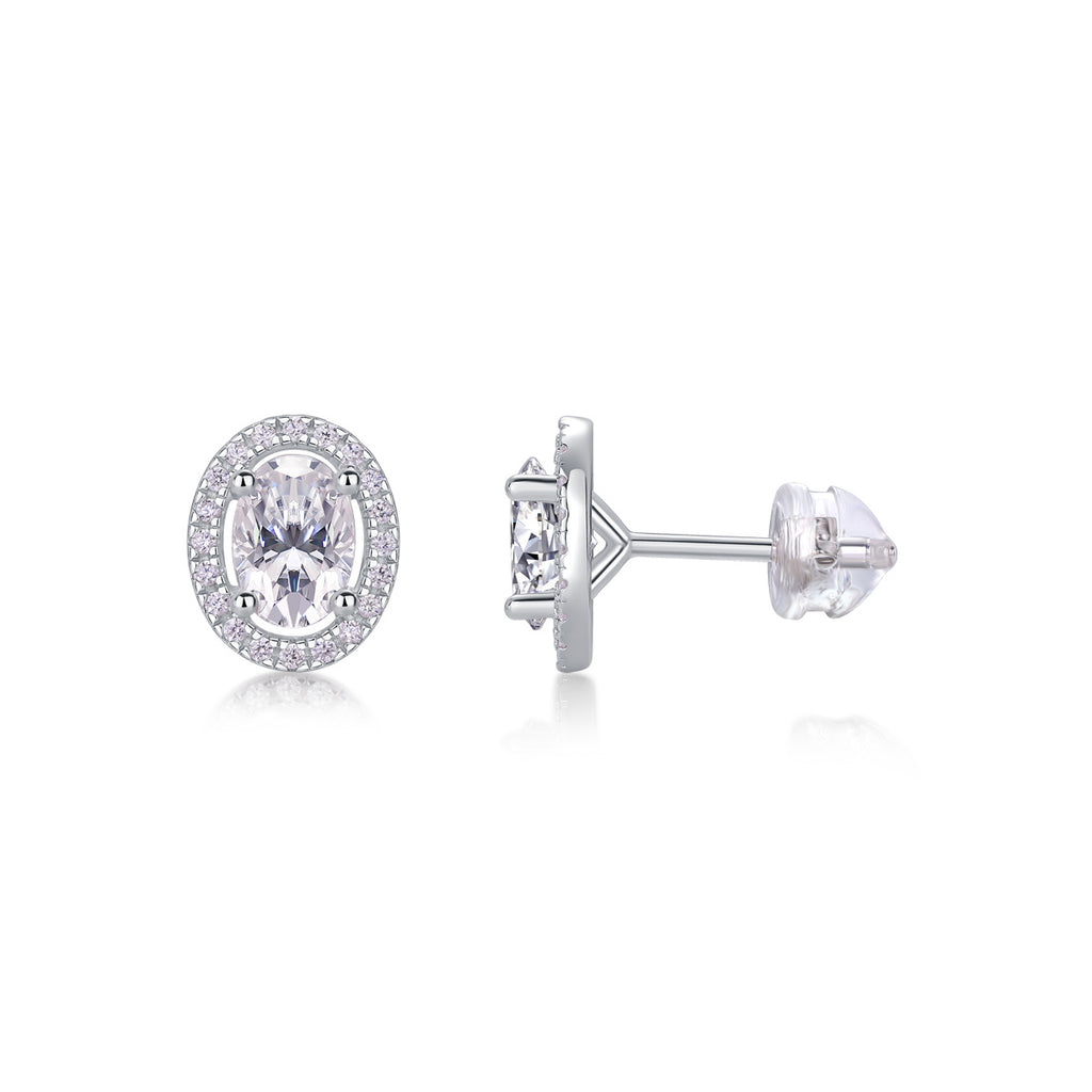 Phantom Night - Moissanite S925 Sterling Silver And Platinum-plated, woman’s earrings