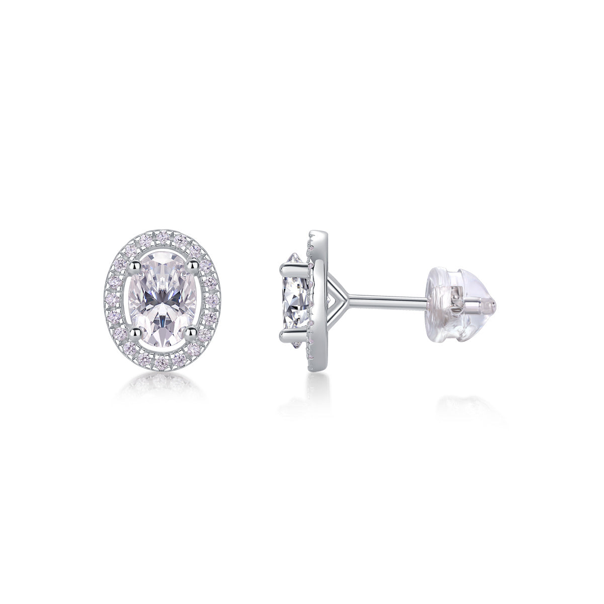 Phantom Night - Moissanite S925 Sterling Silver And Platinum-plated, woman’s earrings