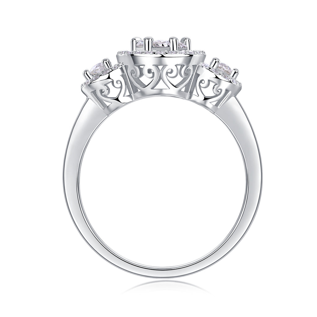 Serial Dreams - Set With Moissanite S925 Sterling Silver And Platinum-plated Diamond
