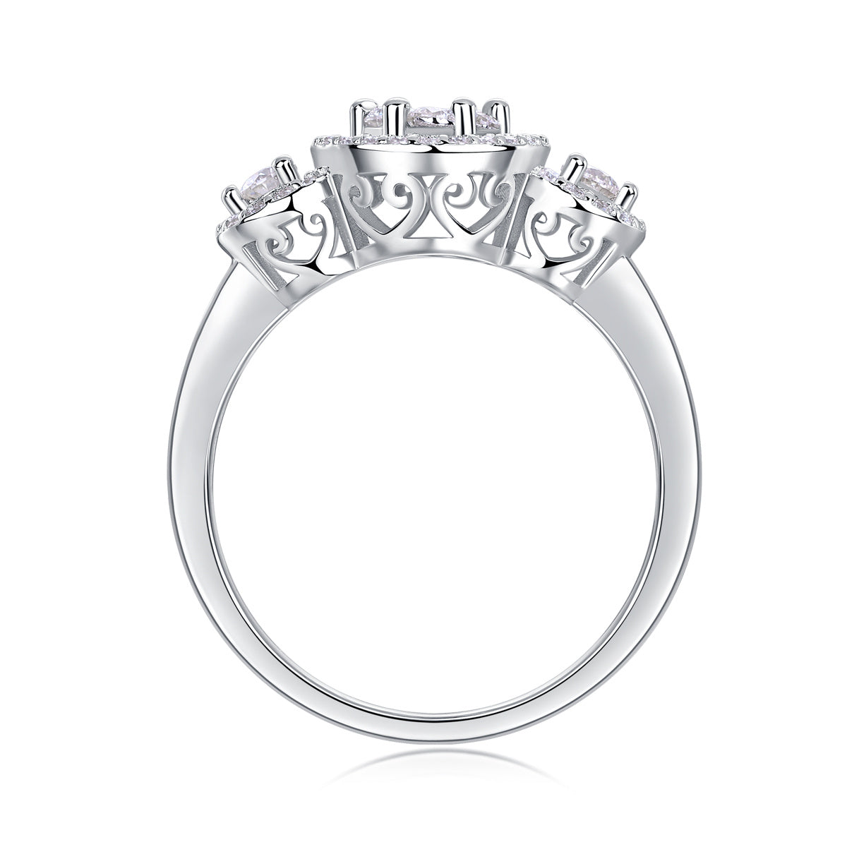 Serial Dreams - Set With Moissanite S925 Sterling Silver And Platinum-plated Diamond