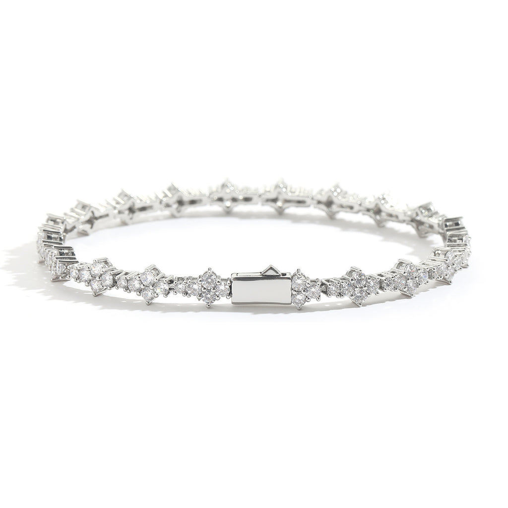 Plum Tennis Chain Men's Bracelet