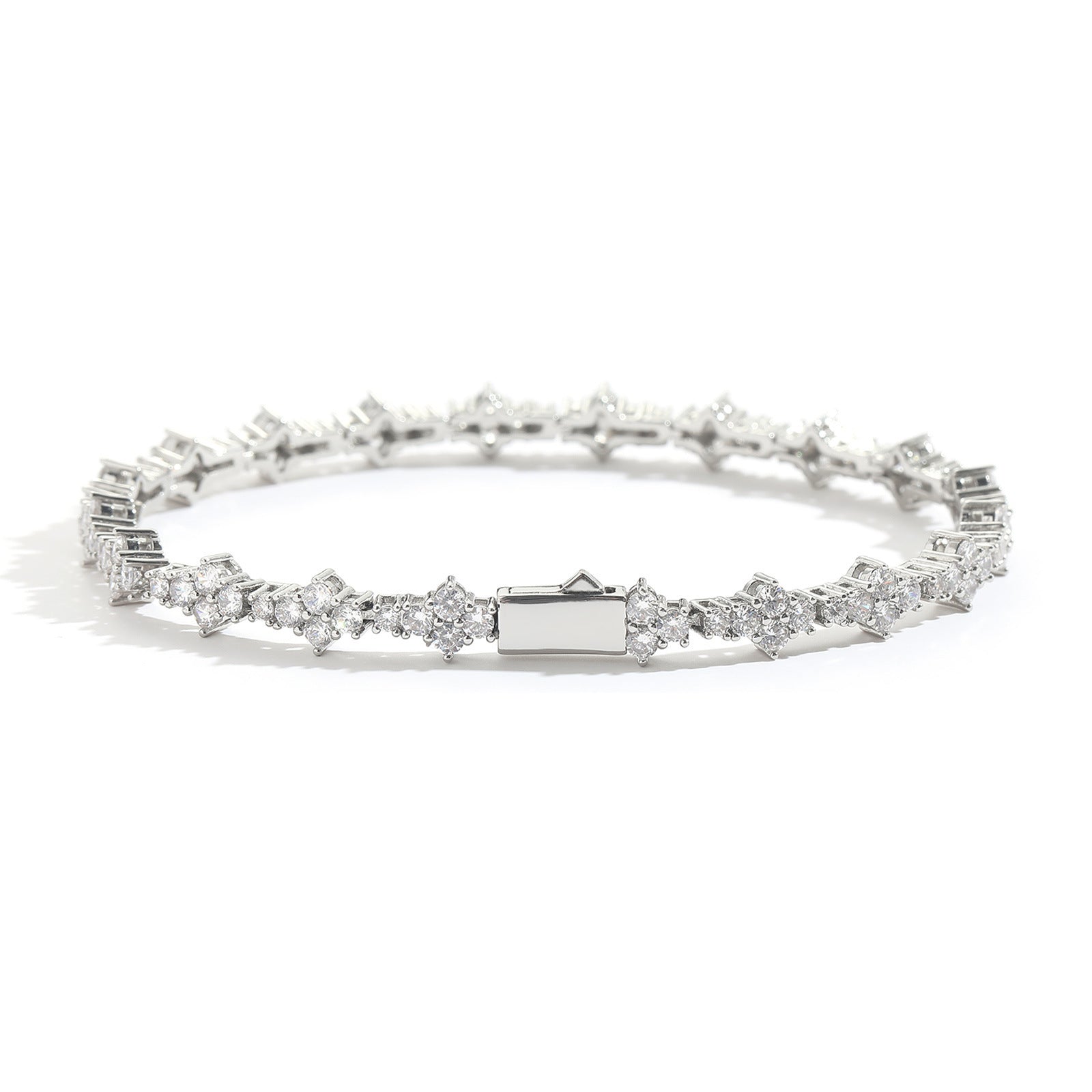 Plum Tennis Chain Men's Bracelet