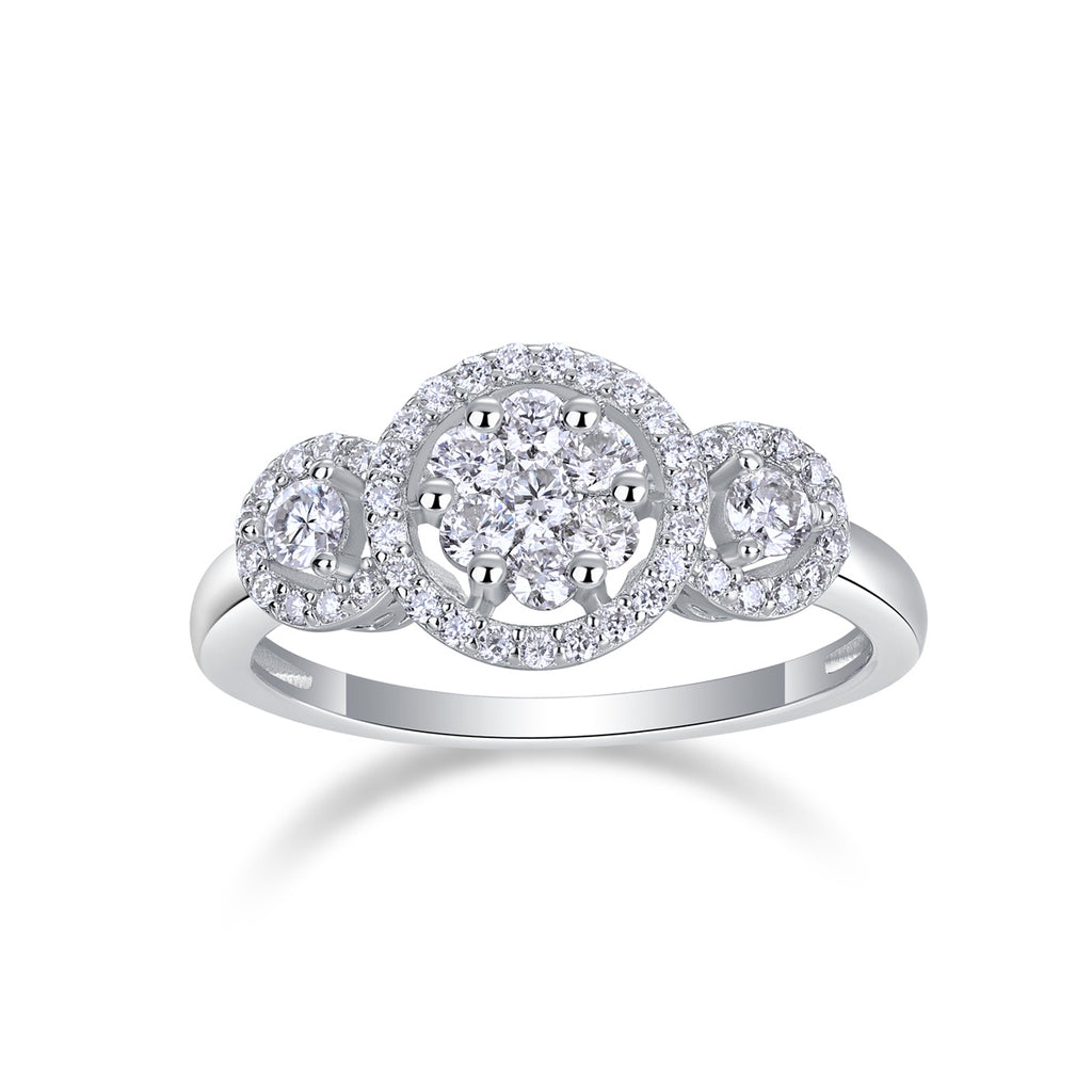 Serial Dreams - Set With Moissanite S925 Sterling Silver And Platinum-plated Diamond