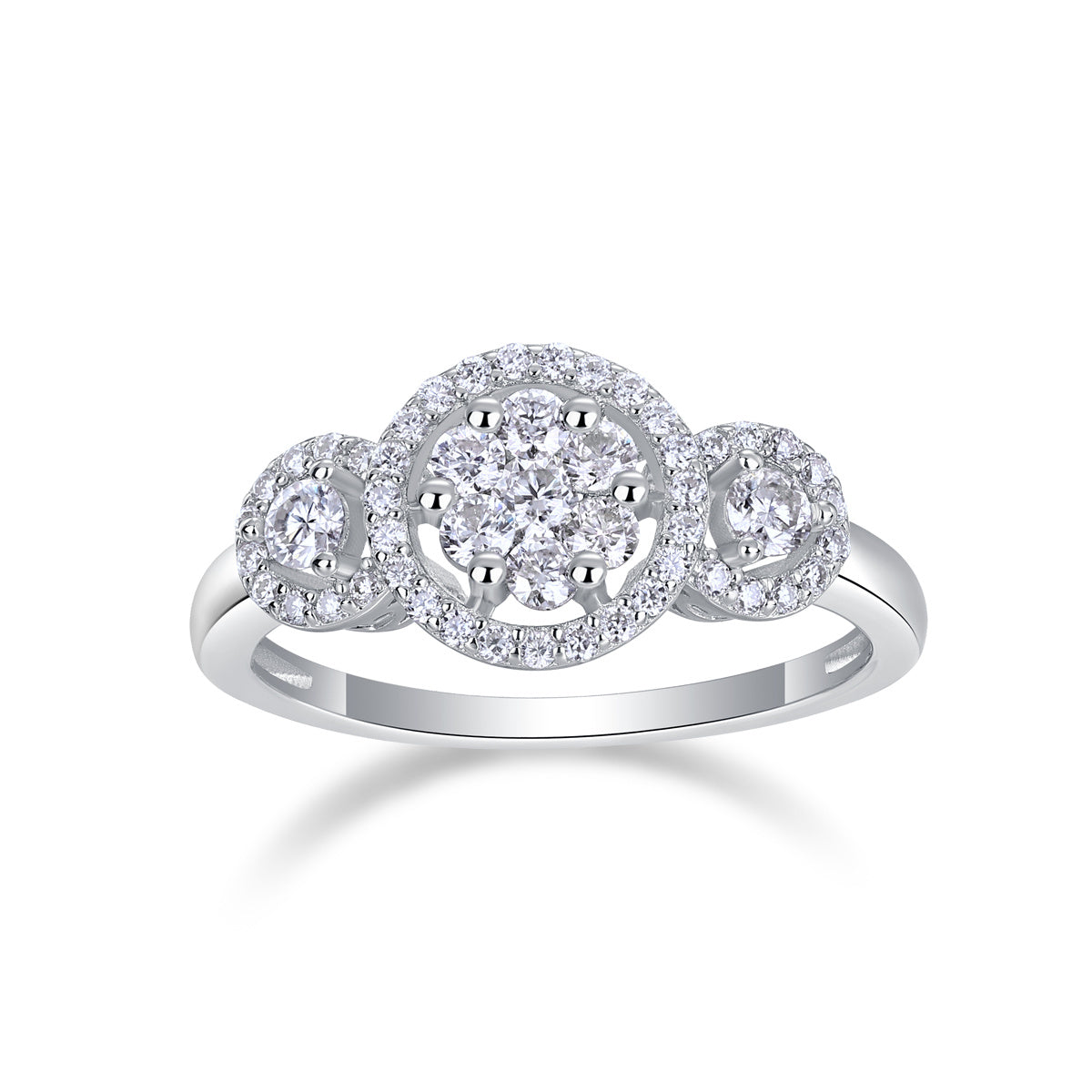 Serial Dreams - Set With Moissanite S925 Sterling Silver And Platinum-plated Diamond