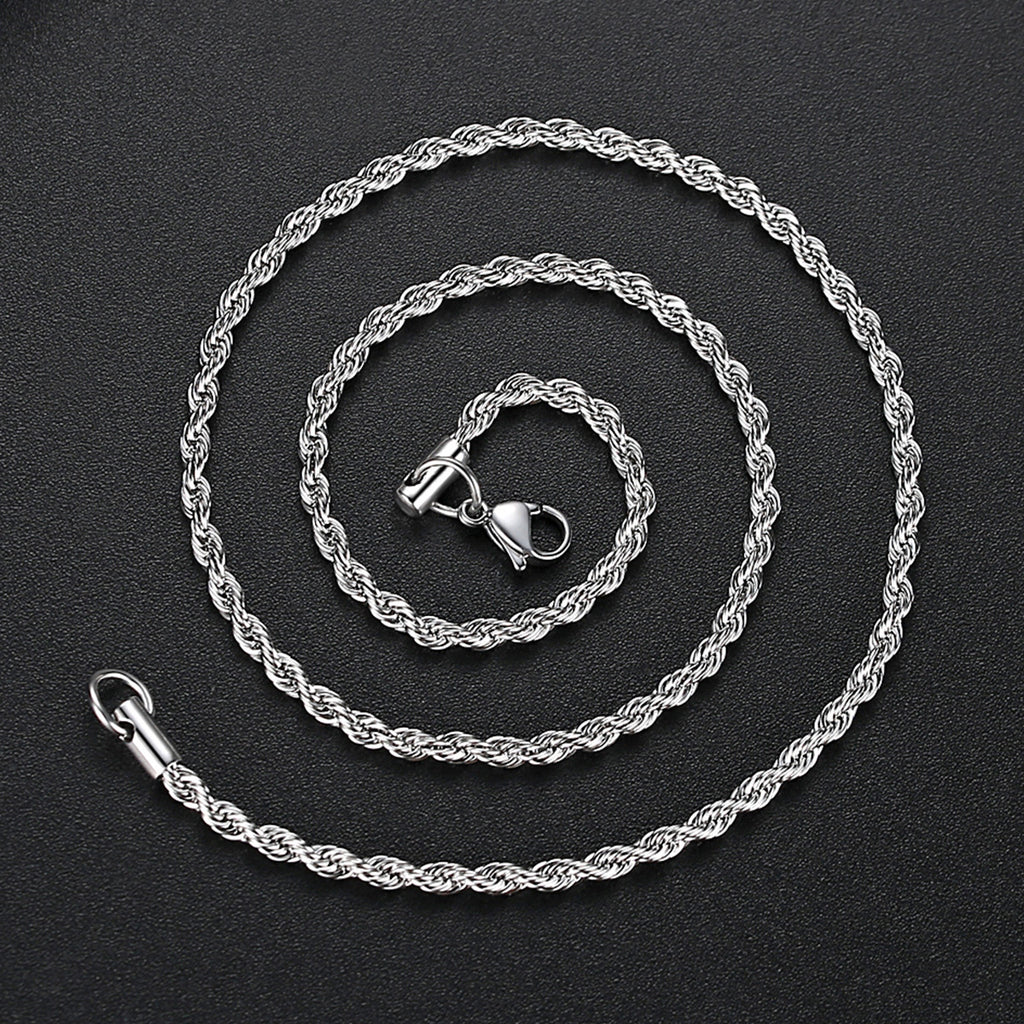 18k filled/925 silver rope chain