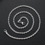 18k filled/925 silver rope chain