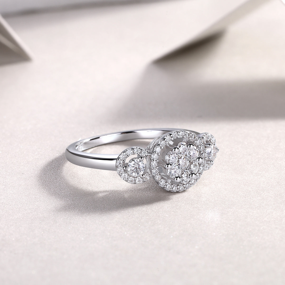Serial Dreams - Set With Moissanite S925 Sterling Silver And Platinum-plated Diamond