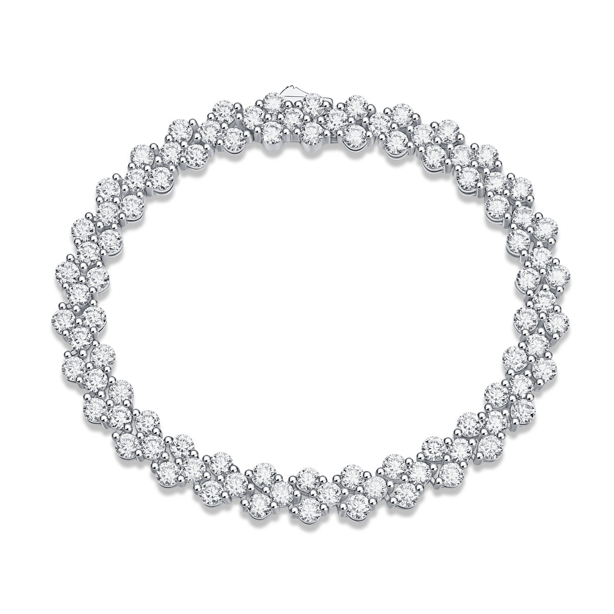 Kanong Luxury Mossan Diamond -  S925 Silver Bracelet