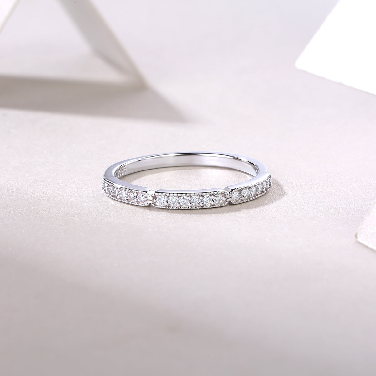 Youth - With Moissanite S925 Sterling Silver And Platinum-plated Diamond