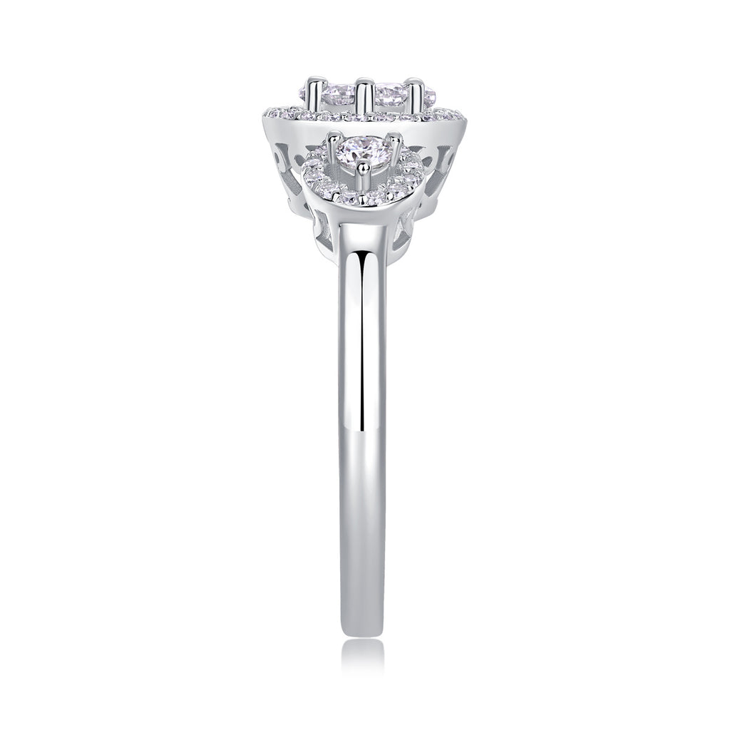 Serial Dreams - Set With Moissanite S925 Sterling Silver And Platinum-plated Diamond
