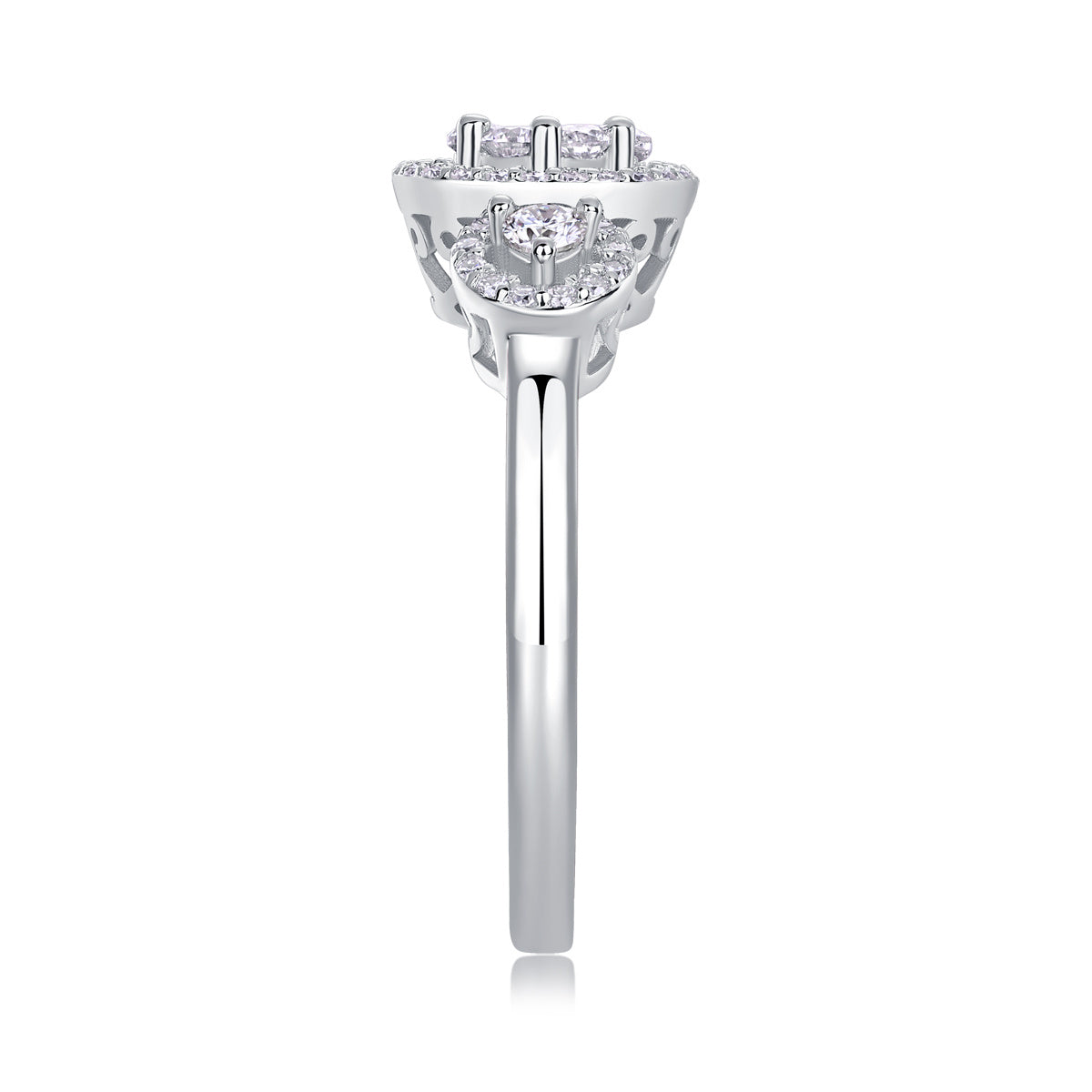 Serial Dreams - Set With Moissanite S925 Sterling Silver And Platinum-plated Diamond