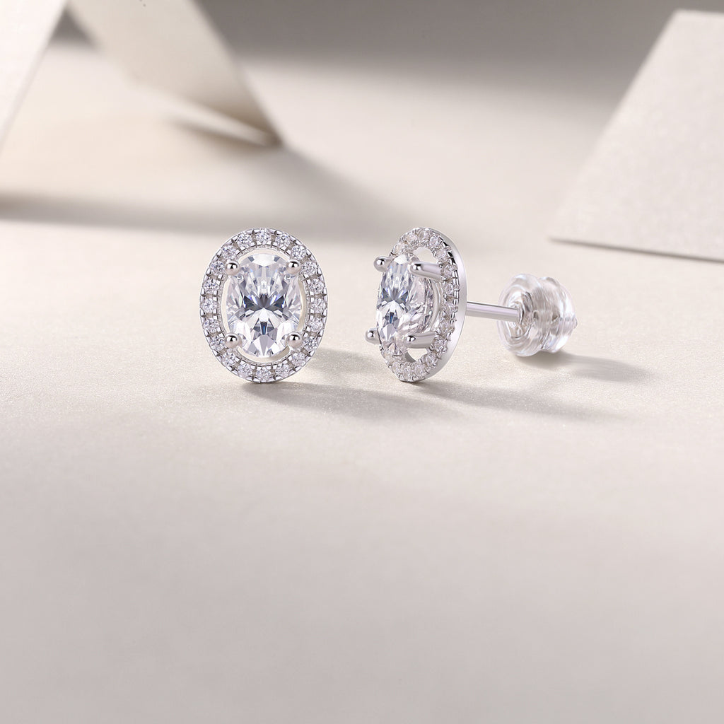 Phantom Night - Moissanite S925 Sterling Silver And Platinum-plated, woman’s earrings