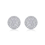 Cosmic Conjecture - Fashionable And Luxurious Diamond Jewelry Set With Moissanite S925 Sterling Silver And Platinum-plated Stud Earrings