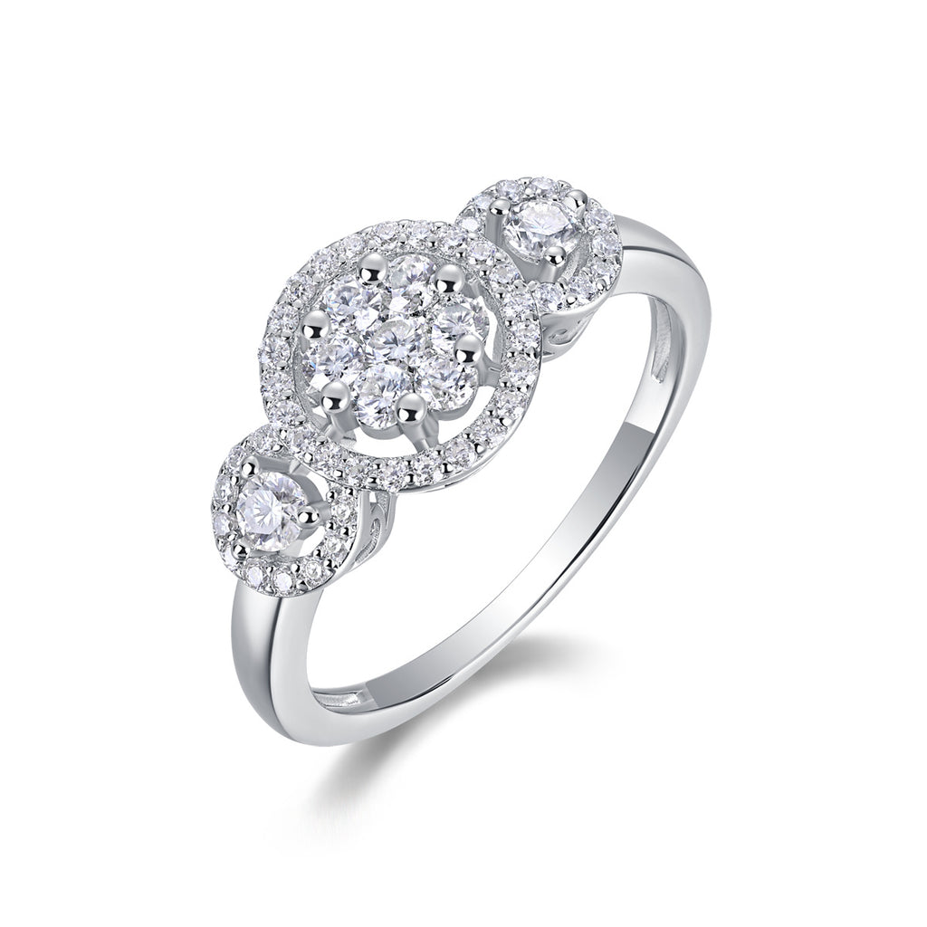 Serial Dreams - Set With Moissanite S925 Sterling Silver And Platinum-plated Diamond