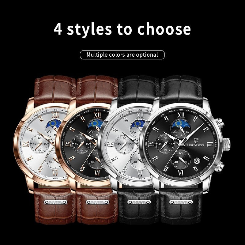 Fashion Personality Quartz Waterproof Watch Multifunctional