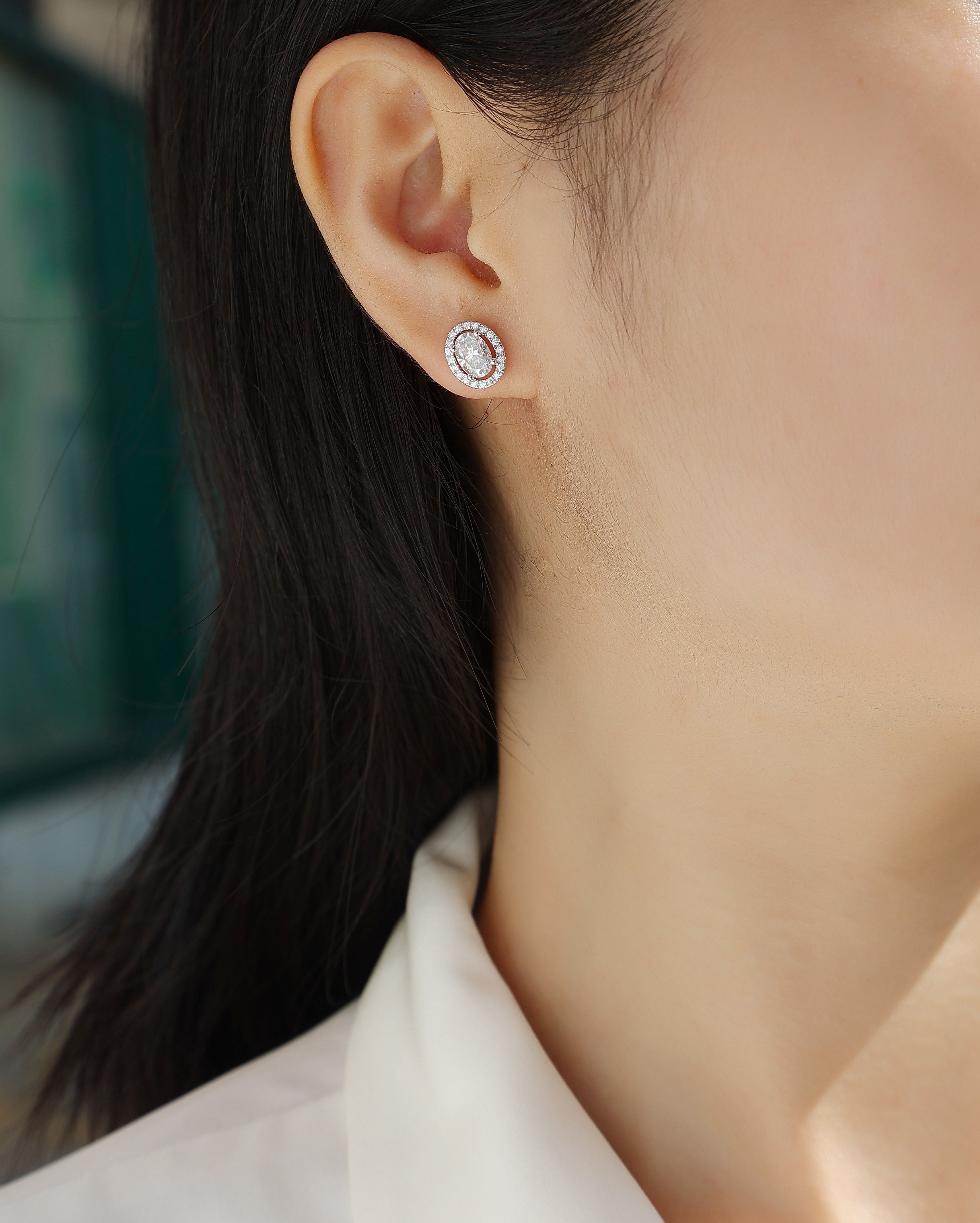 Phantom Night - Moissanite S925 Sterling Silver And Platinum-plated, woman’s earrings