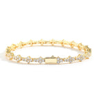 Plum Tennis Chain Men's Bracelet