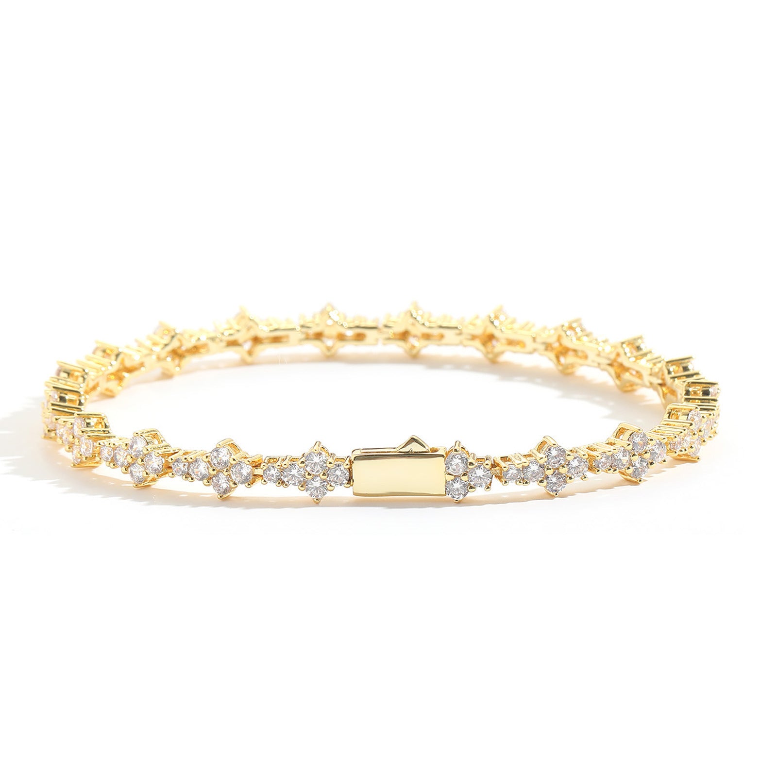 Plum Tennis Chain Men's Bracelet