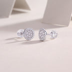 Cosmic Conjecture - Fashionable And Luxurious Diamond Jewelry Set With Moissanite S925 Sterling Silver And Platinum-plated Stud Earrings