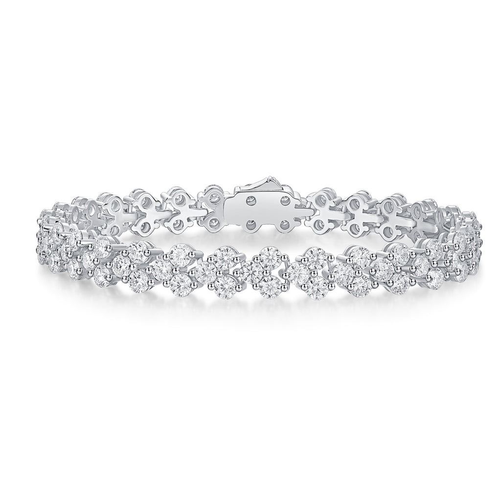 Kanong Luxury Mossan Diamond -  S925 Silver Bracelet