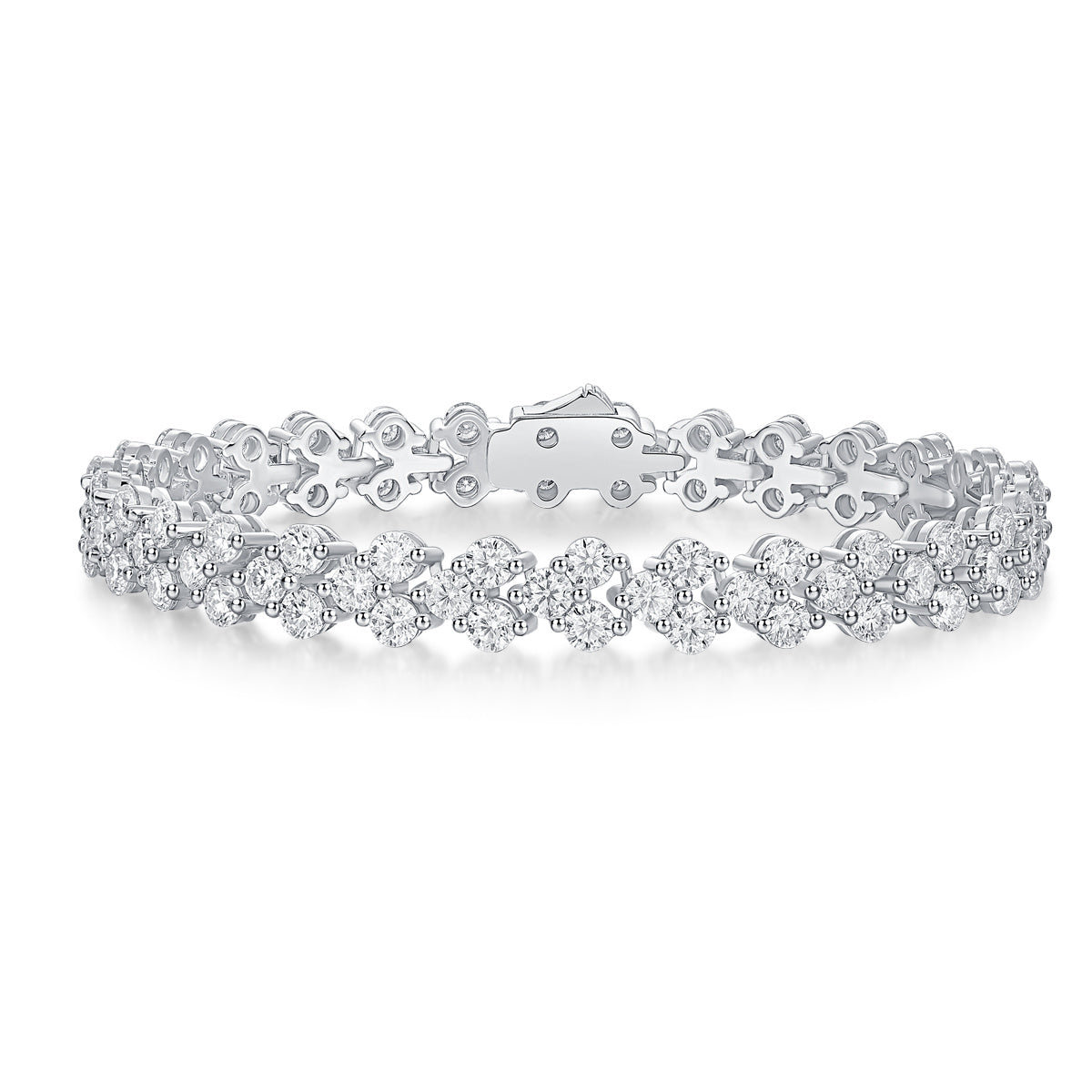 Kanong Luxury Mossan Diamond -  S925 Silver Bracelet